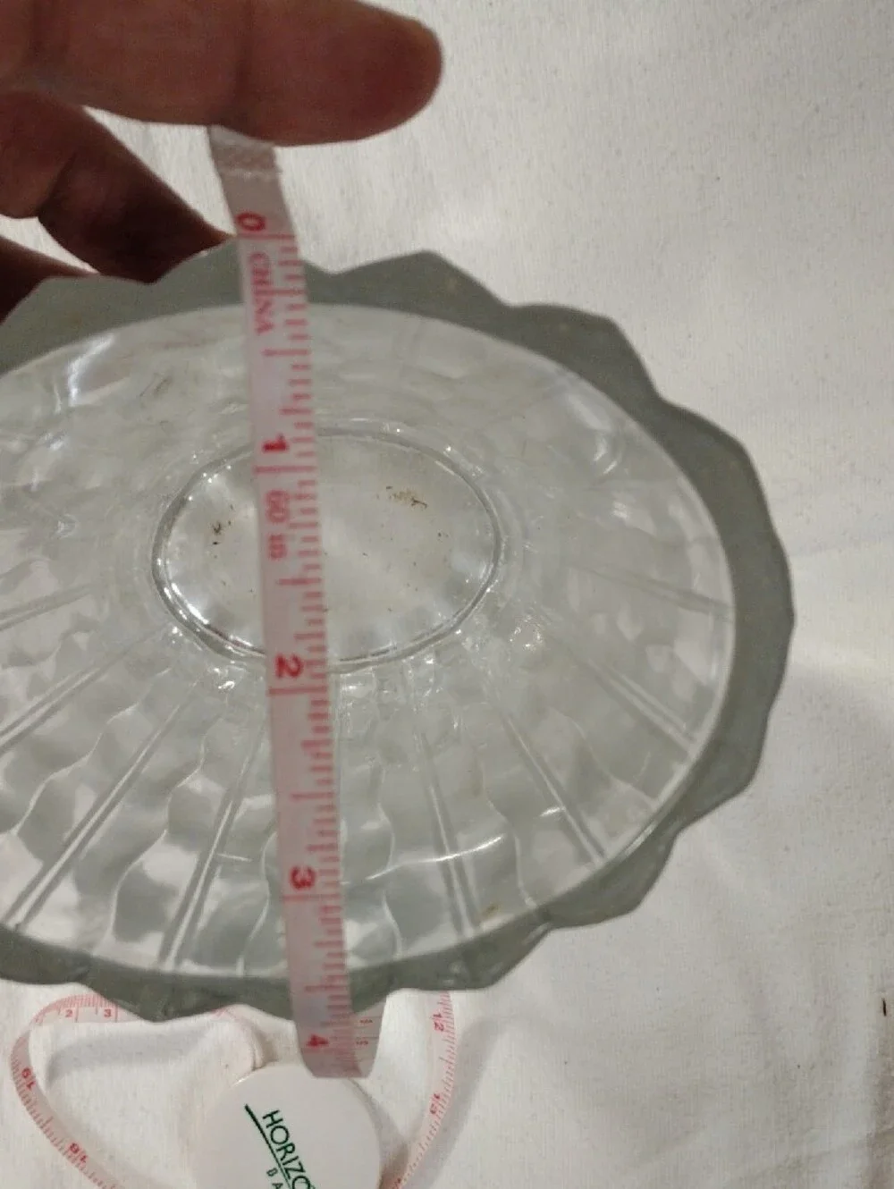 Clear Textured Glass Vase - Home Accents 8.5
